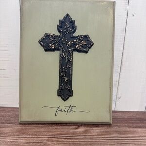 Rustic Faith Cross Wall Decor Farmhouse
